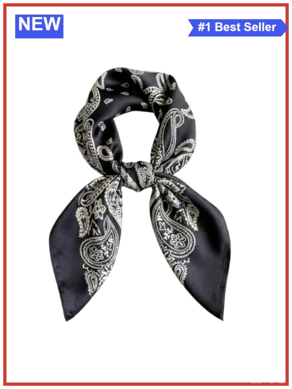 Womens Polyester Satin Scarf 27.5" Square Headscarf Bandana Neck Hair Scarf